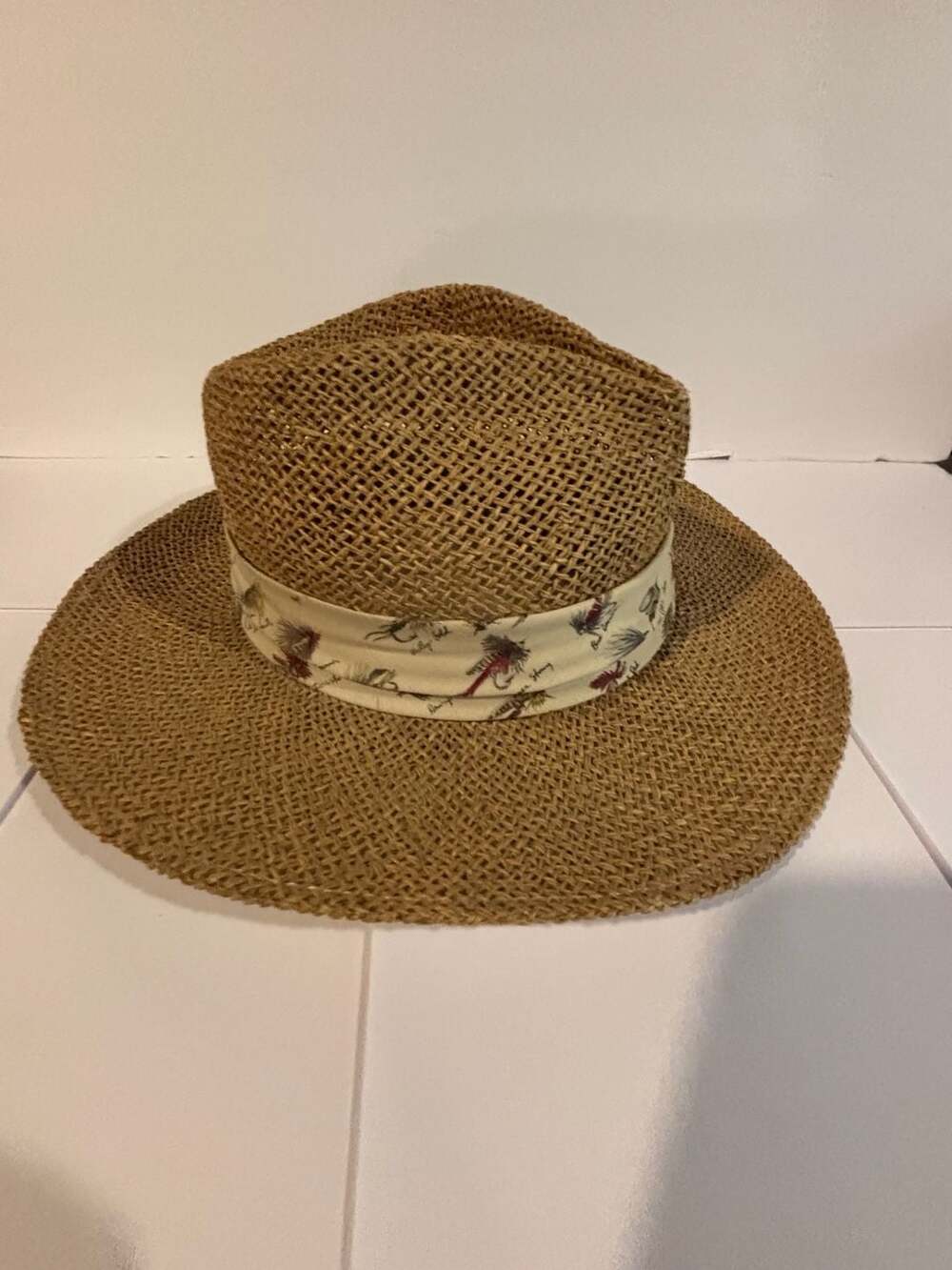 Summer Club Styled in Australia Natural Fibre Woven Straw Sun Hat with Fishing L